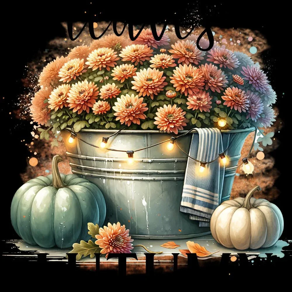 Fall Leaves Kitchen Towel Set, Autumn Breeze Floral Dish Towels, Autumn Towel